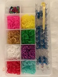 You are Bidding on a Rainbow Loom Kit, Loom, Hook, Bands, C-Clips. Good Luck and Happy Bidding!!