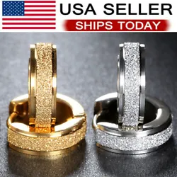 Material: Stainless Steel. Color : Silver,Gold. Gold 1 Pair (2pcs). Silver 1 Pair (2pcs). Size: Heigth: 0.5