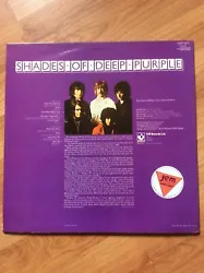 # SHSM 2016. SHADES OF DEEP PURPLE DATED 1968. NEAR MINT VINYL CLEAN SHINY EXCELLENT.