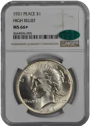 Grade MS66+. Graded by NGC CAC.