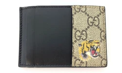 ・Interior Gucci Serial Number. ・Gucci Box. ・Brown leather trim W/Lion head. ・Card pocket x5.