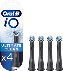 Oral-B iO Ultimate Clean, EMBOUT, Brossettes De Rechange, Pack de 4.