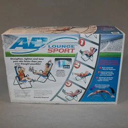 AB Lounge plus Abdominal Workout Fitness Exercise Blue Lounger Chair Machine New