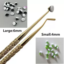 Dental Composite Resin Light Cure Use. Foam Pads Large 10. Foam Pads Small 10. Gold Handle. 1pc Gold Handle. The handle...