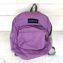 JanSport Digibreak Vivid Lilac Backpack. Dirty but can be cleaned.
