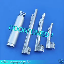 NEW MILLER LARYNGOSCOPE SET OF 3 PCS BLADE +1 HANDEL. CHOOSE THE DEAL AND COMPARE PRICES. Credit Cards Over The Phone....
