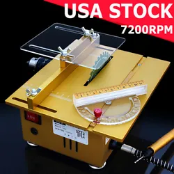 8 functions in one, multifunction mini table saw for handmade woodworking such as electric polishing, grindering,...