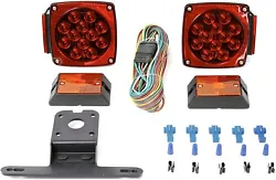 Kit includes stop, tail and turn signal lights, two amber clearance lights and wiring harness. High visibility LED...