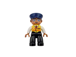 Lego® Duplo Train Conductor Railwayman YELLOW. GENUINE LEGO PRODUCT, USED IN GOOD CONDITION. VOUS CHERCHEZ DAUTRES...