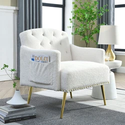 Non-slip pads at the bottom of the legs help to prevent the armchair from sliding and scratching the floor. 【Easy to...