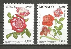 Monaco - Timbres Neufs Luxe - Roses et Orchidées : Yvert n° 2194 et 2195.