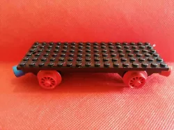 LEGO Train Base  with Wheels Red and Blue Réf x487c01 Set 724/725/726/181....