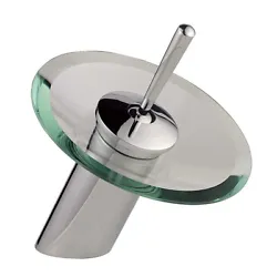 Waterfall Faucet. Single Hole Waterfall Faucets: Perfect for recessed & above counter sinks. Features a modern solid...