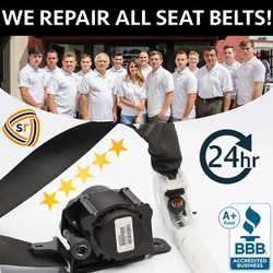 DUAL SEAT BELT REPAIR AFTER ACCIDENT. We repair seat belts after accident to factory condition! 24 HOUR TURNAROUND....