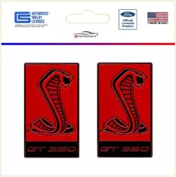 Shelby Cobra GT350R Red Badge Vinyl Decals. These decals are printed on quality adhesive vinyl which makes them perfect...