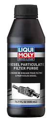 2014 BMW 328d 500ml; DPF Cleaning Flush; For use w/ LIQUI MOLY Spray Wand 7945, Spray Gun 7946, DPF Cleaner 5169;...