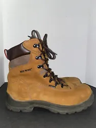 Red Wing Mens Waterproof, Safety Toe, 8” Leather Work Boots Brown 4485 Size 12.
