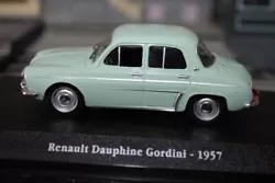 Renault dauphine gordini 1957 sous blister 1/43 collection Atlas Gordini