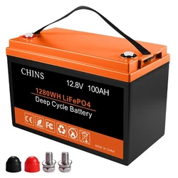 If the maximum current of the motor is less than 50A, you can buy CHINS 12V 100AH LiFePO4 battery. Rated Capacity...