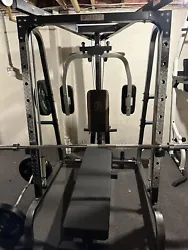 Marcy MD-9010G Smith Machine/Cage System Home Gym in used condition.Comes with the Marcy bench and preacher curl pad...