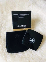AUTHENTIC Chanel Compact Pocket Mirror Duo Double Facette HD. The mirror contains one classic (normal) mirror on one...
