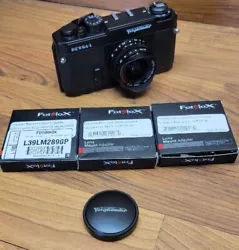 ^ Voigtlander Bessa-R 35mm Film Rangefinder L39 Leica Screw Mount Camera Near M+.  15mm aspherical lense  Extra lens...