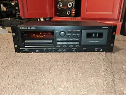 Used. CD Player works but could use a new belt. Tape deck does not work correctly and probably needs new belts? Missing...