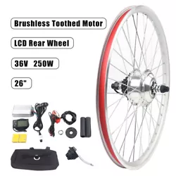 Tension36V 250W. Kit de conversion de bicyclette. Belle apparence : La couleur rouge vif de la roue et lapparence...