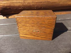 Wood File Filing Cabinet Box 4.5 x 3.5