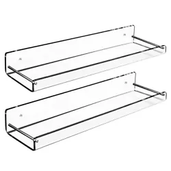 HIGH-QUALITY, SUPER STURDY, INVISIBLE ACRYLIC: This well made and sturdy Acrylic Shelves are designed to keep all your...
