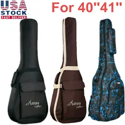 Suitable for folk guitar, acoustic guitar. • The guitar cover is equipped with two adjustable shoulder strap and...