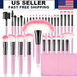 1 x 32pcs Makeup Brush Set. Suitable for blending eye shadow,concealer,eyebrow powder.The eyebrow brushes are short and...