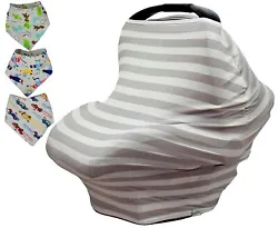 This will make a perfect baby shower gift! Keep baby dry with fashionable 100% cotton drool bibs that are soft and...
