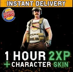 BURGER KING COD Modern Warfare 2 Burger Town Operator Skin 1HR 2XP MW2 INSTANT.