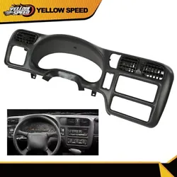 Fit For 1998-2004 Chevy Blazer Jimmy Sonoma S10. Title: Dash Trim Bezel. 1x Dash Trim Bezel. DOES NOT fit for vehicle...