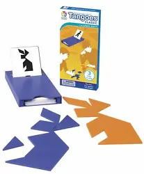 The object of Tangoes Classic is to form the image on the card using all seven puzzle pieces. Includes 54 challenges...