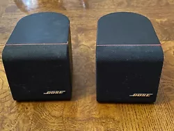 Thanks for viewing this Pair Bose Cube Redline Speakers Lifestyle Acoustimass Surround Sound Black Lot 2. Working and...