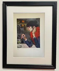 The Pablo Picasso Original Print Hand Signed By Picasso In 1954. ARTIST: Pablo Picasso. Appraisal Report byProfessional...