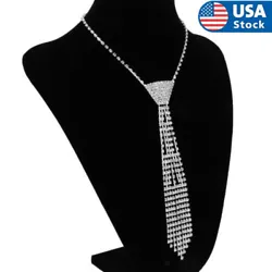 1 x Rhinestone necktie. Material: Alloy, rhinestone. Adjustable and fun decoration, fit for every fashionable girl.