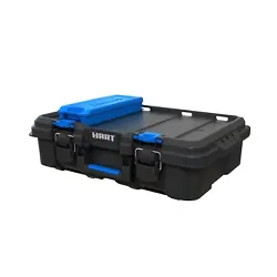 The Hart suitcase style tool box with the blue tool and parts organizer can be customized by adding foam filling inside...