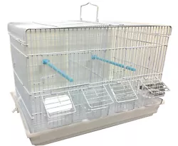 Aviary Canaries Budgies Flight Breeding Bird Cage. 2 Spring Lock Breeding Doors. With Top Pull Up Center Divider. With...