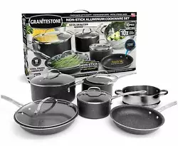 Pioneering GraniteStone Diamond cookware features a mineral infused granite coating that is the perfect blend of...