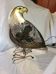 Eagle, Metal Tabletop/ Desk Fan. Unique,  one of a kind. Heavy duty.  Very detailed. Works perfectly. Like New!