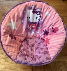 New Hello Kitty Toddler Mini Saucer Chair Pink Polyester Great Christmas Gift. Condition is New. Shipped with Standard...