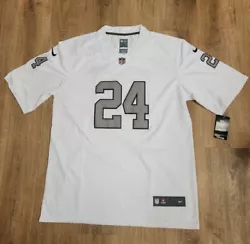 Las Vegas Raiders Johnathan Abram #24 Jersey Size XL Stitched w Tags.  Mens XL Top to bottom 35 inches Side to side 24...