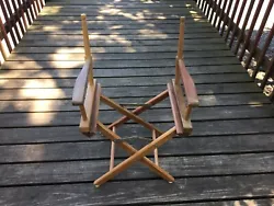 Vintage Wooden Commander Directors Folding Chair. Canvas needs to be replaced. Item has wear and some scratches. Bolted...