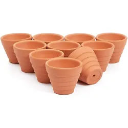 Drainage Hole For Longer Lasting Plants: Each pot features a small drainage hole at the bottom, helping increase...