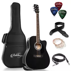 This bundle from Ashthorpe features a top-quality acoustic-electric guitar (can be played 
