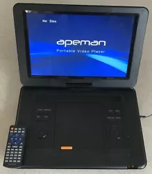 APEMAN Portable Video Player PV1570 Used with remote control