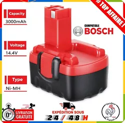 📥 - Compatibilité : 100% compatible avec les outils électriques pour Bosch 14.4V BAT038 BAT040 BAT041 BAT140...
